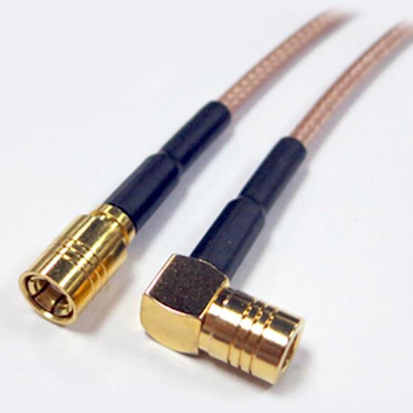 SMB ženski desni kot na ženski koaksialni kabel
