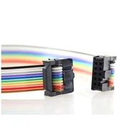 1.27 mm IDC 10pin Rainbow Jumper Flat kabel