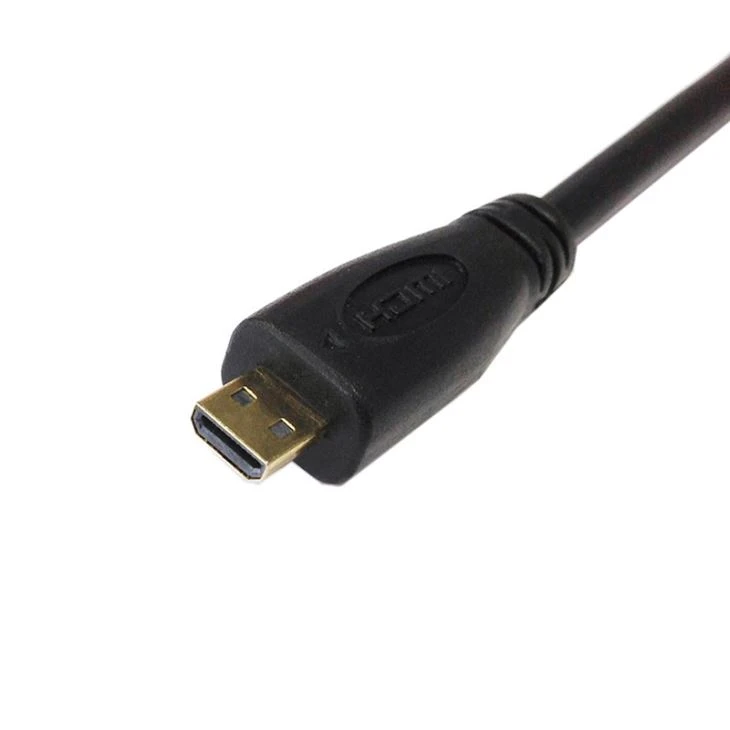 Micro HDMI male to female Panel mount Cable with screw